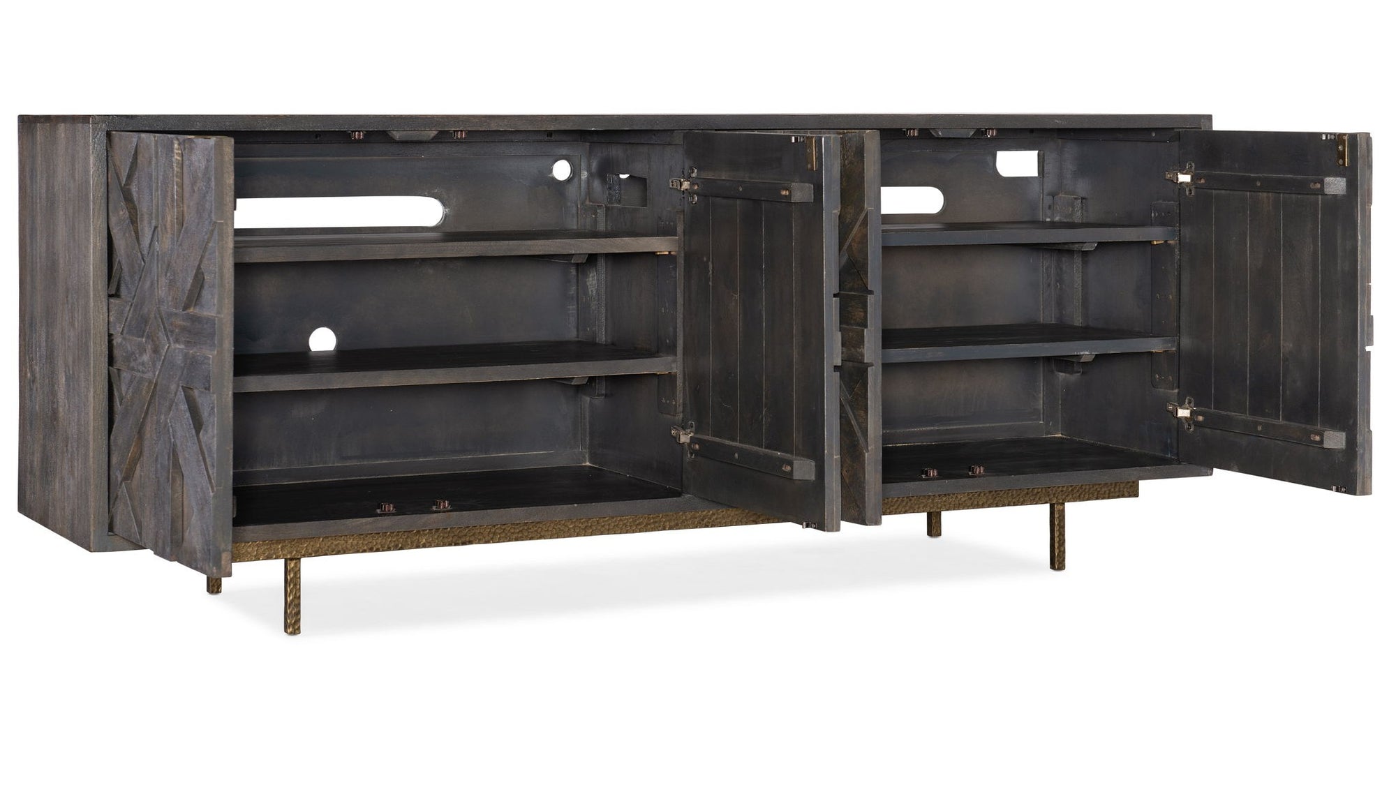 Commerce And Market - Layers Credenza - Dark Gray