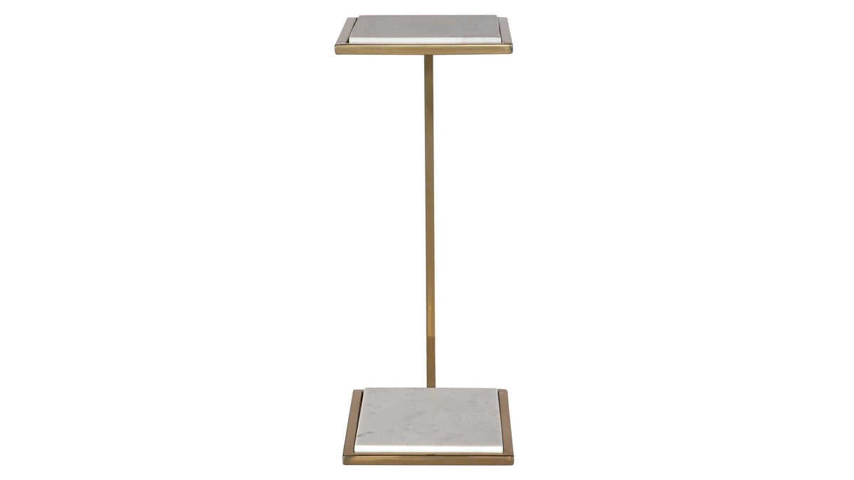 Elevate - Marble Drink Table - White