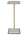 Elevate - Marble Drink Table - White