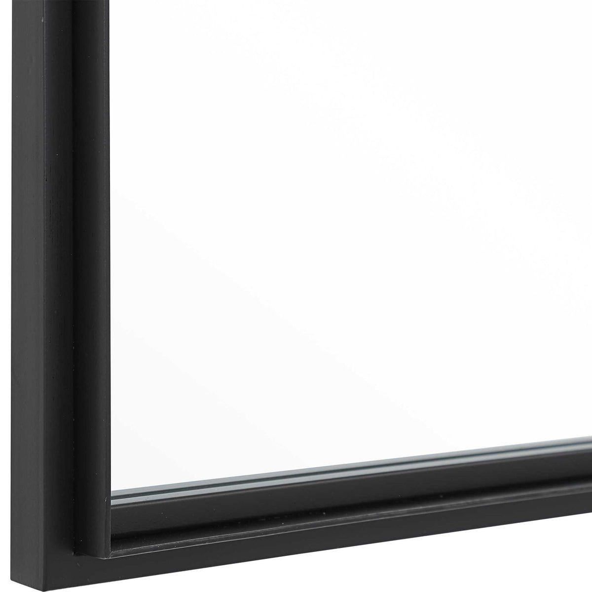 Rousseau - Iron Window Mirror - Black