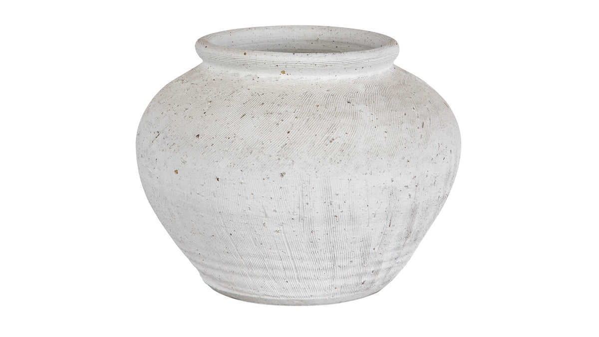 Floreana - Round Vase - White