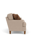 Moxy - Fabric Sofa, T-Shaped Seat Cushion, Rounded Mailbox Arms