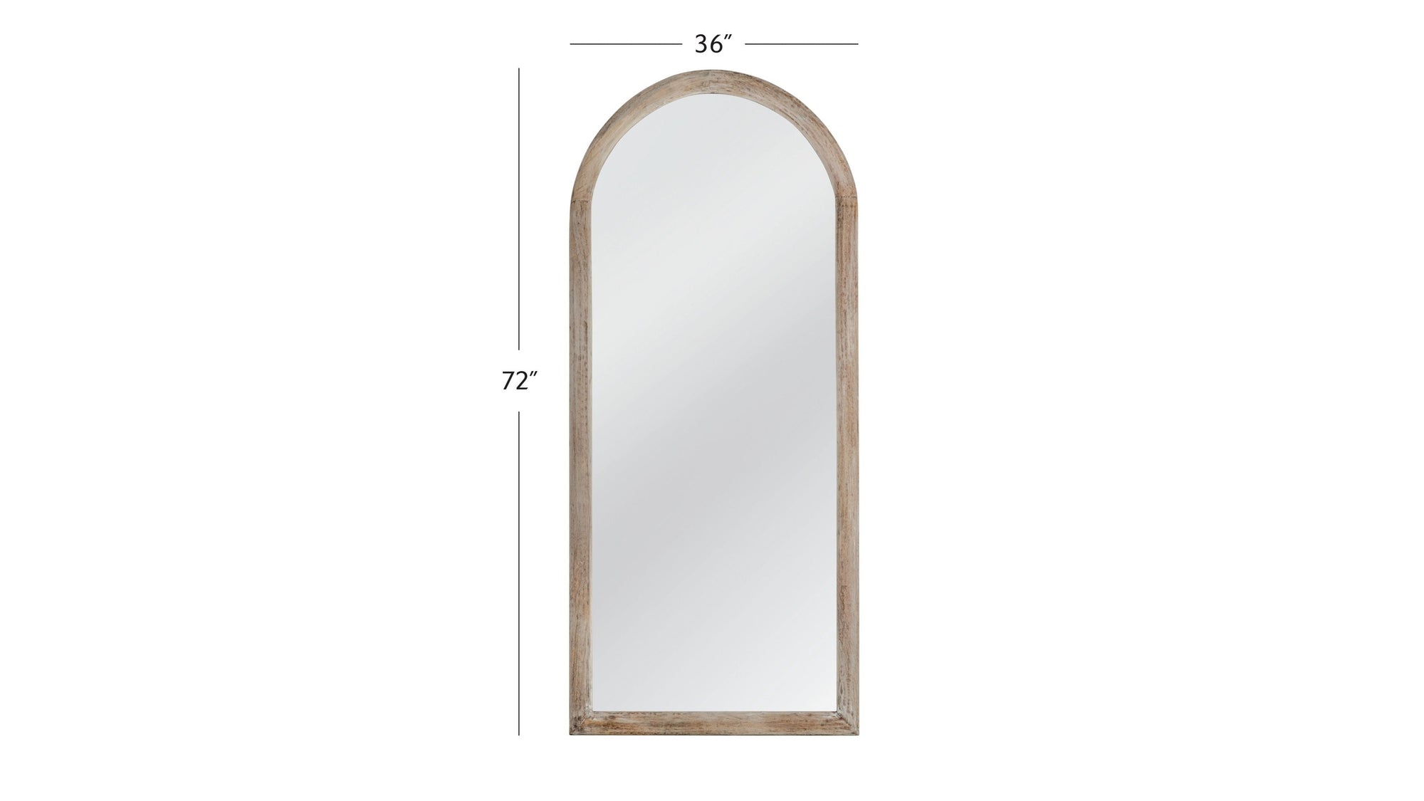 Bay - Floor Mirror - Light Brown