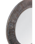 Hunter - Round Mirror - Brown