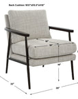 Sebastian - Cast Iron Accent Chair - Gray