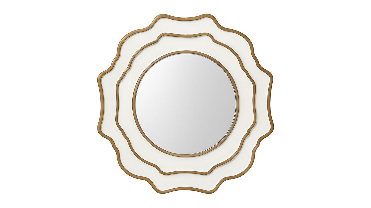 Wall Mirror - Beige / Gold