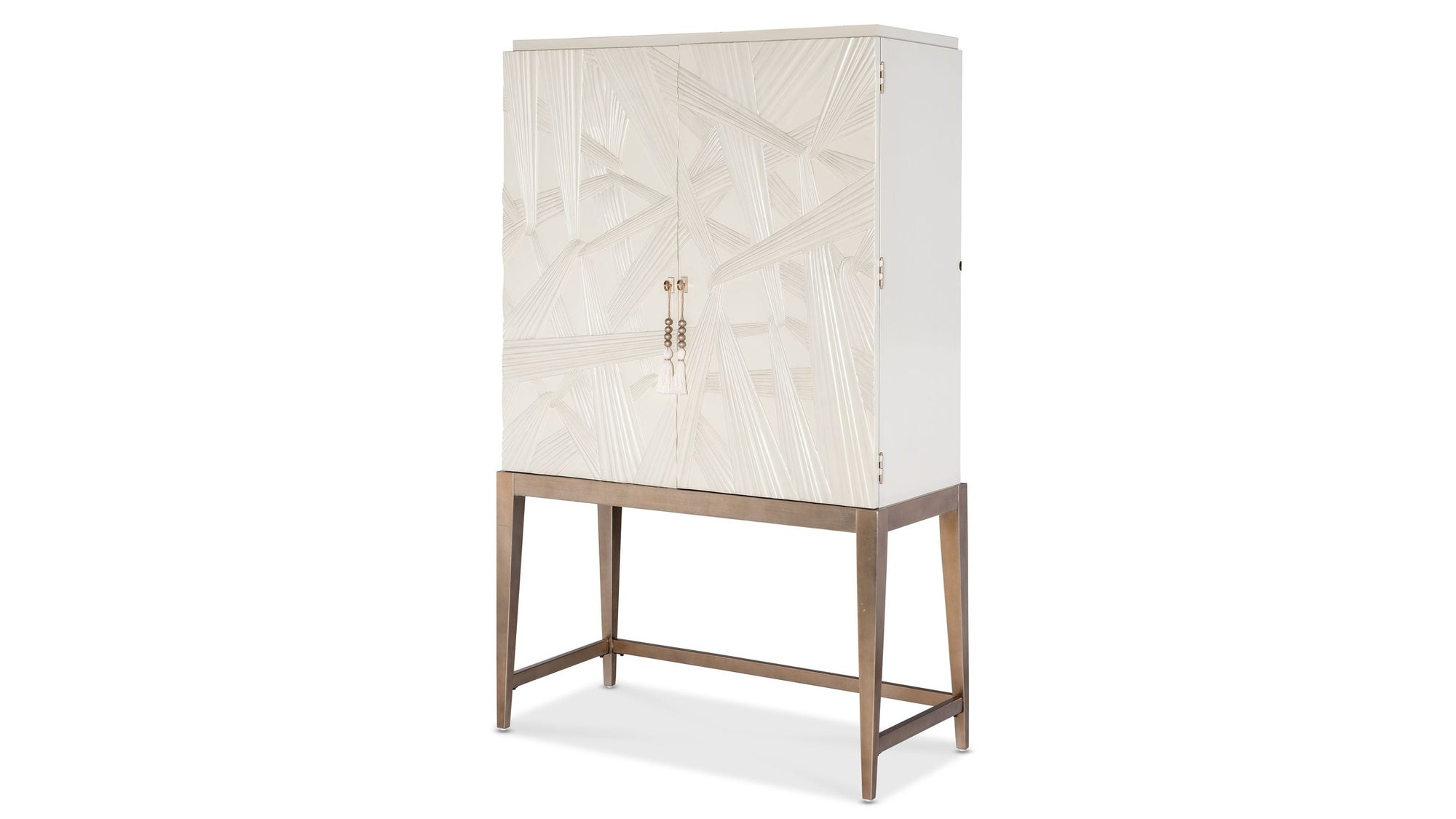 Melange - Dream Weaver Bar Cabinet - White