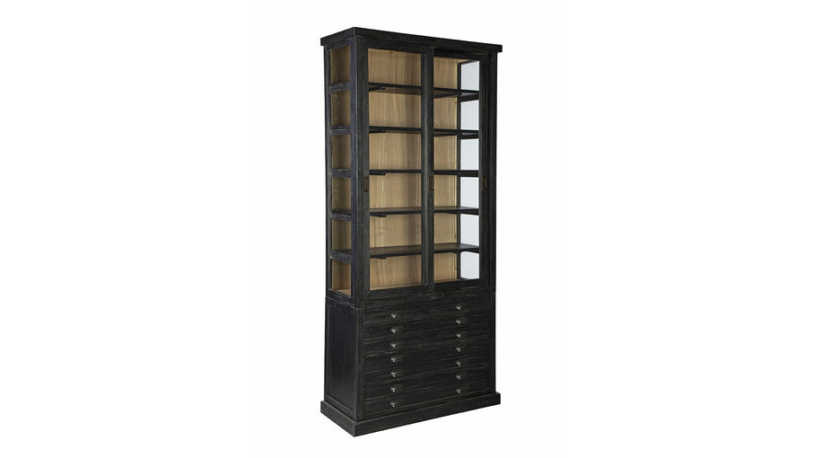 Balmoral - Single Display Cabinet - Black