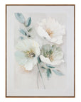 Floral Harmony II Framed Canvas - Green