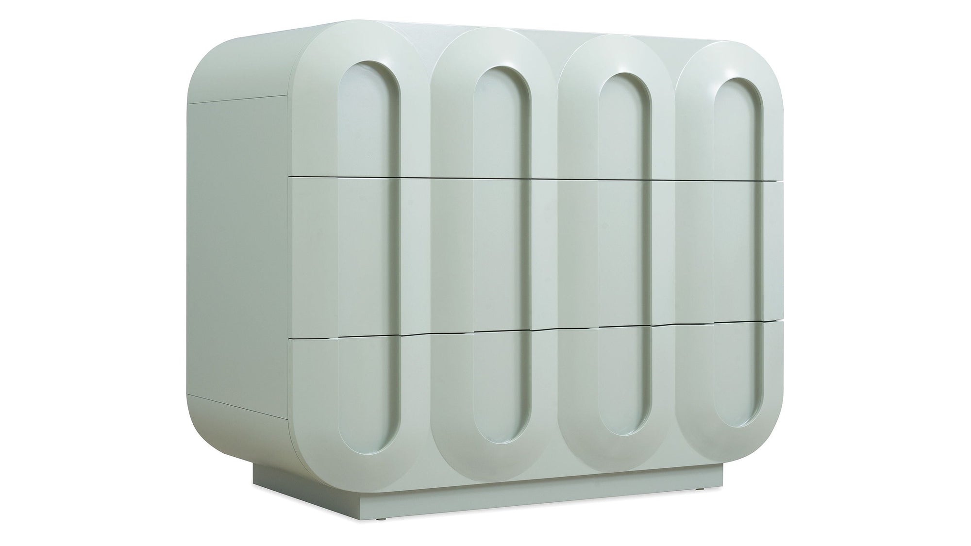 Commerce And Market - Groove Three-Drawer Chest - Light Blue