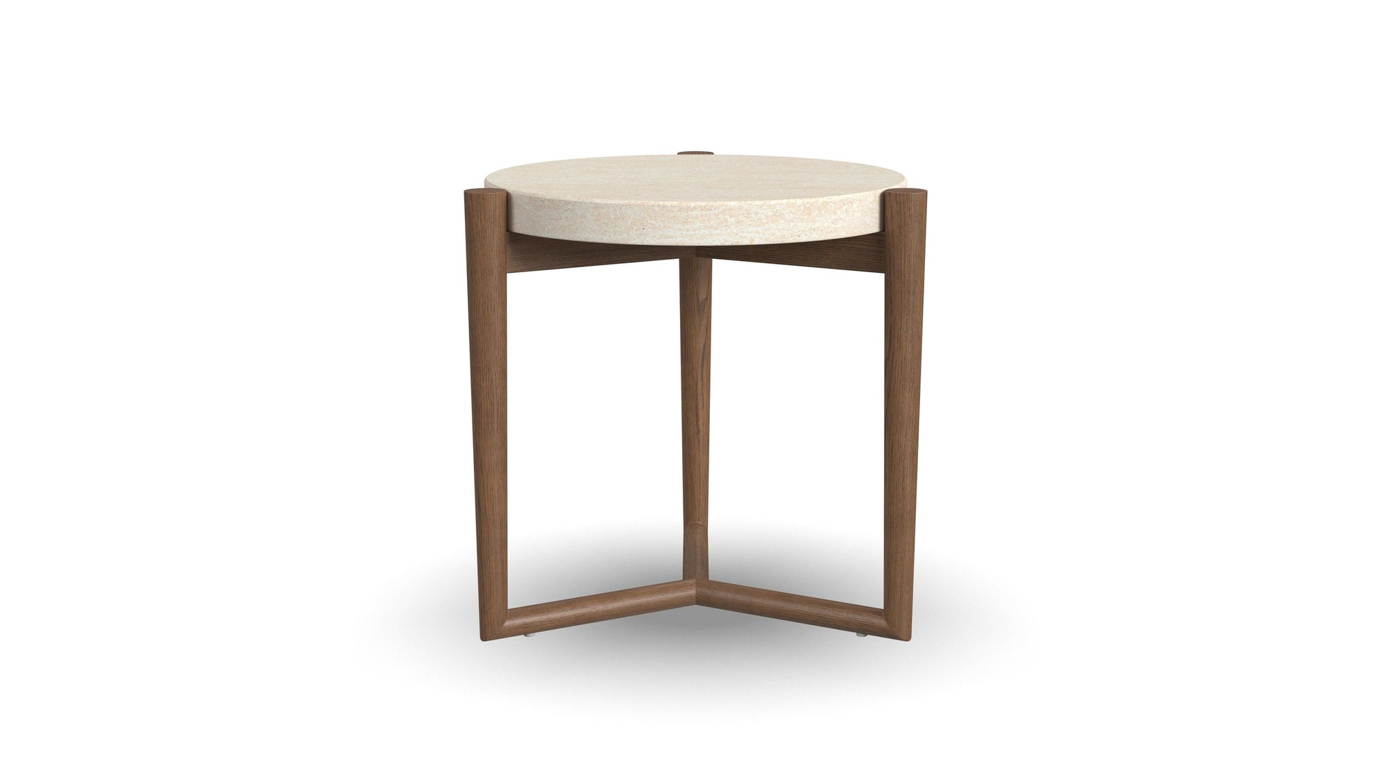 Verona - Accent Table - Beige / Dark Brown