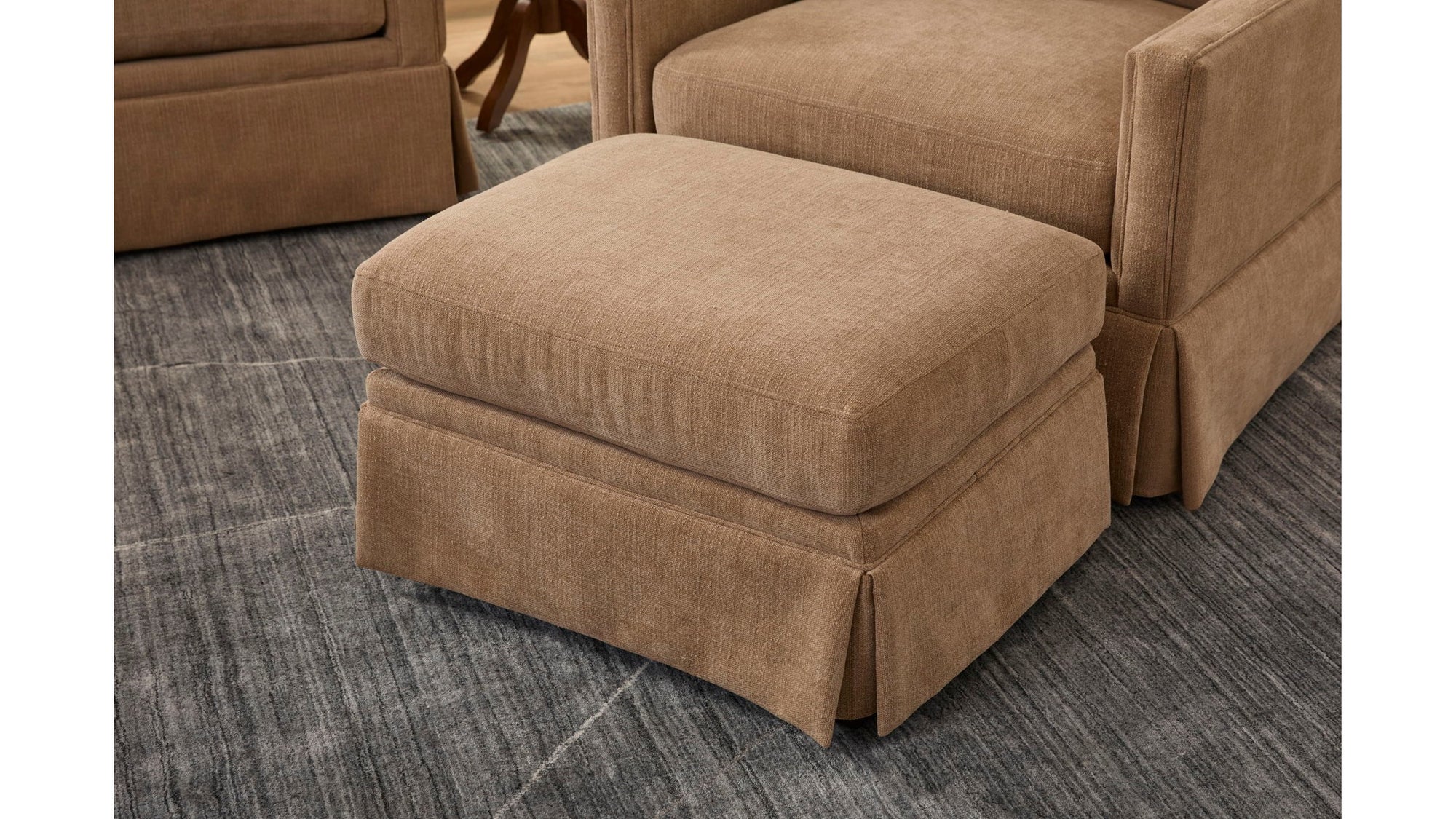 Lottie - Ottoman With Skirt Trim