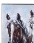 Majestic Framed Canvas - White