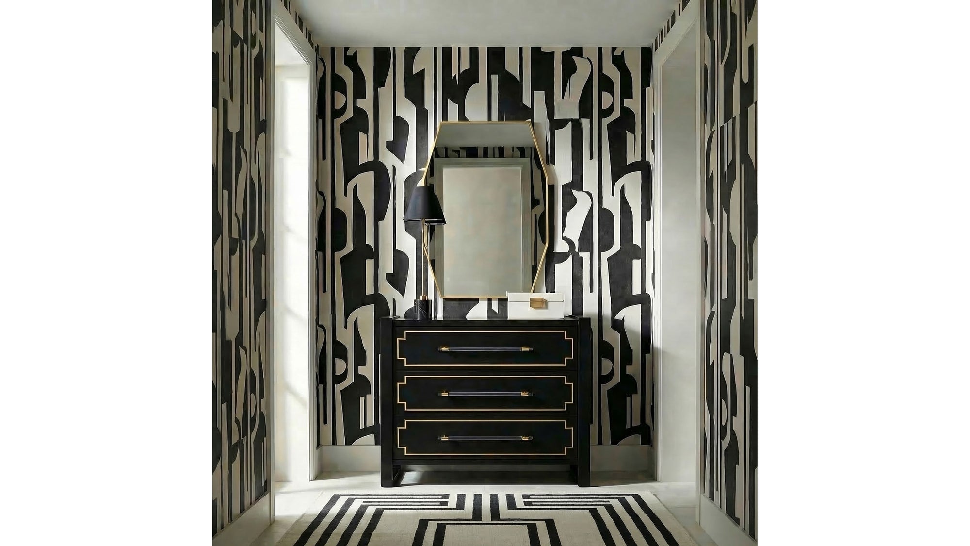 Naomi - Table Lamp - Black / Gold