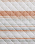 Mystic Stripe - Full/Queen Cotton Gauze Quilt Set (Set of 3) - Coral
