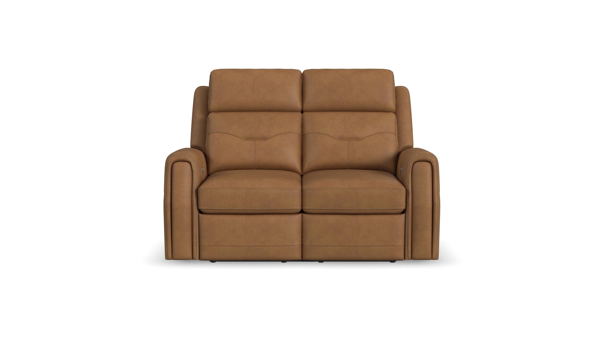 Felix - Power Reclining Loveseat With Console, Power Headrest, Lumbar, Heat &amp; Massage