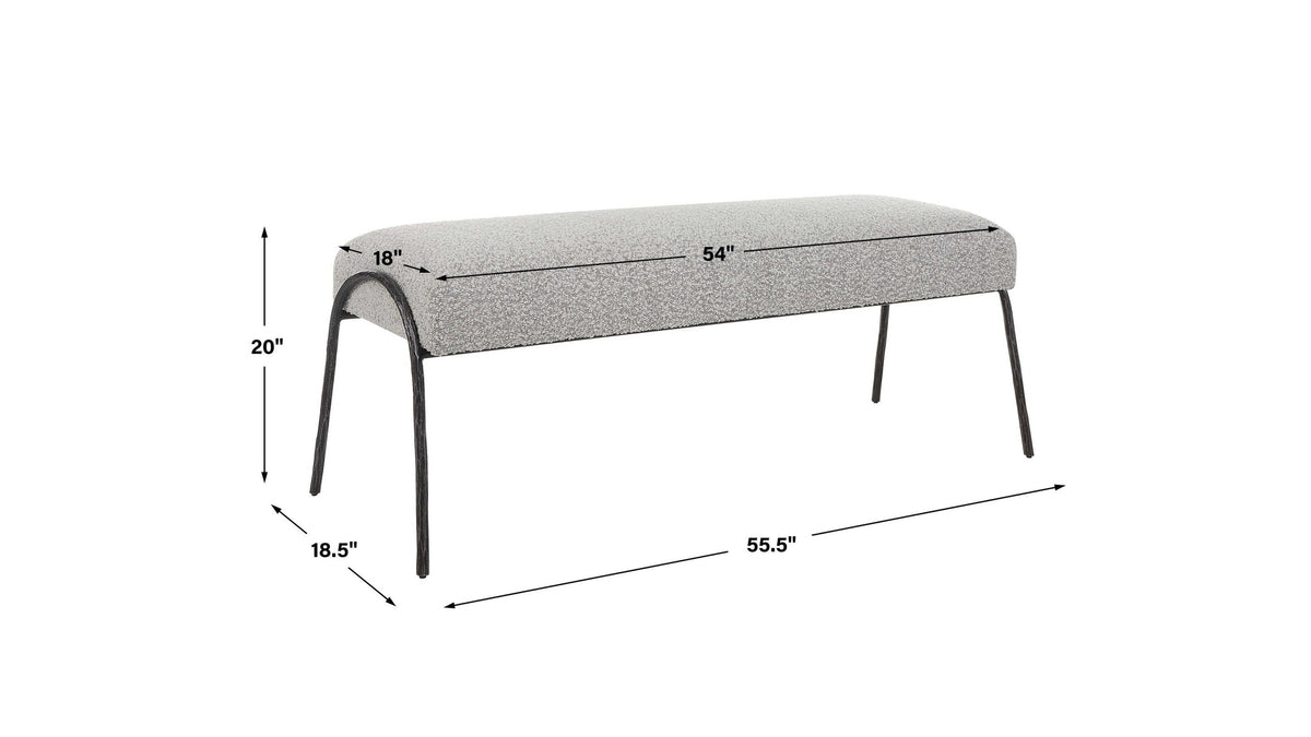 Jacobsen - Modern Bench - Gray