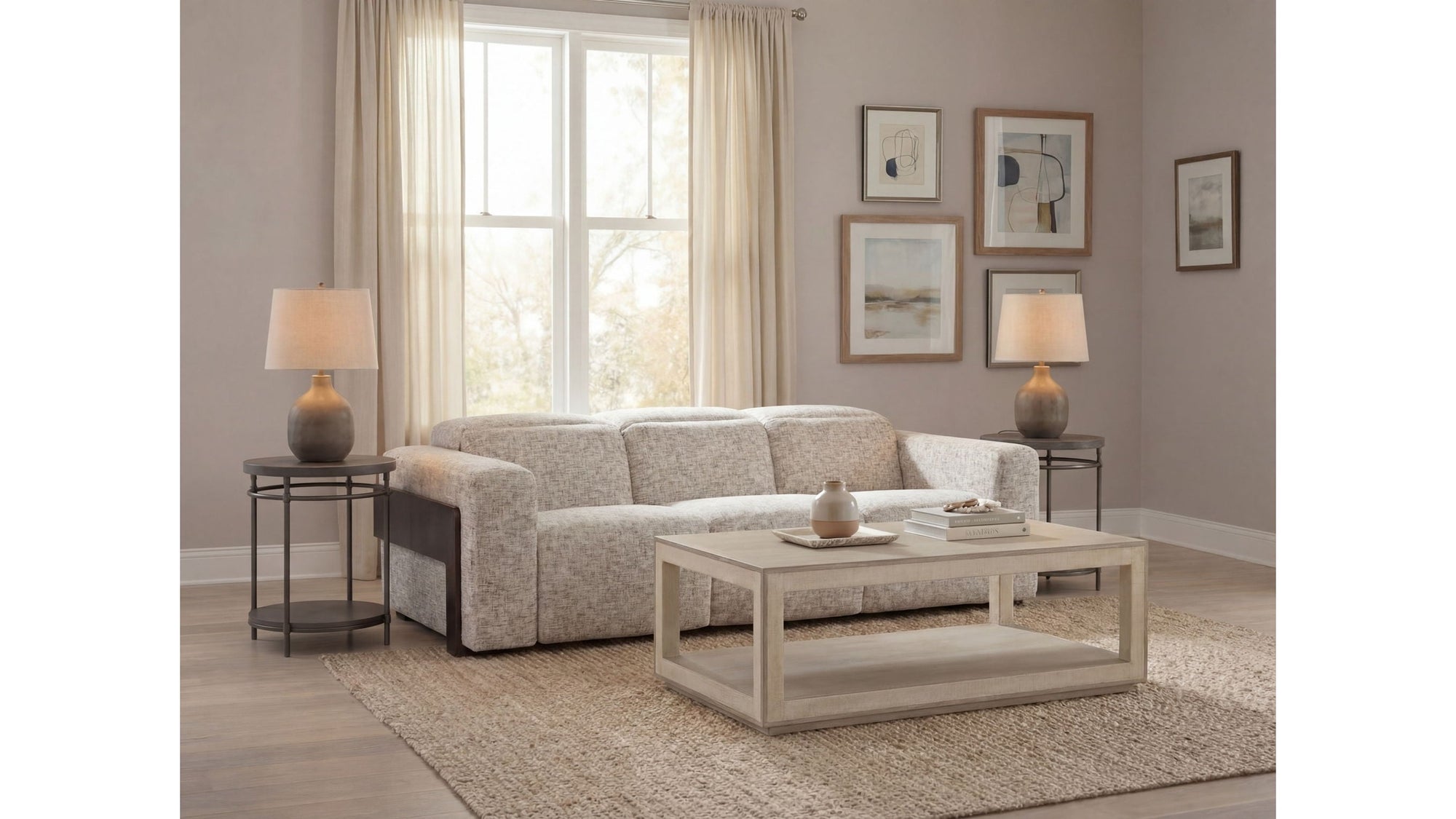 MS - Atlas Power 2 Seat Sofa With Power Headrest