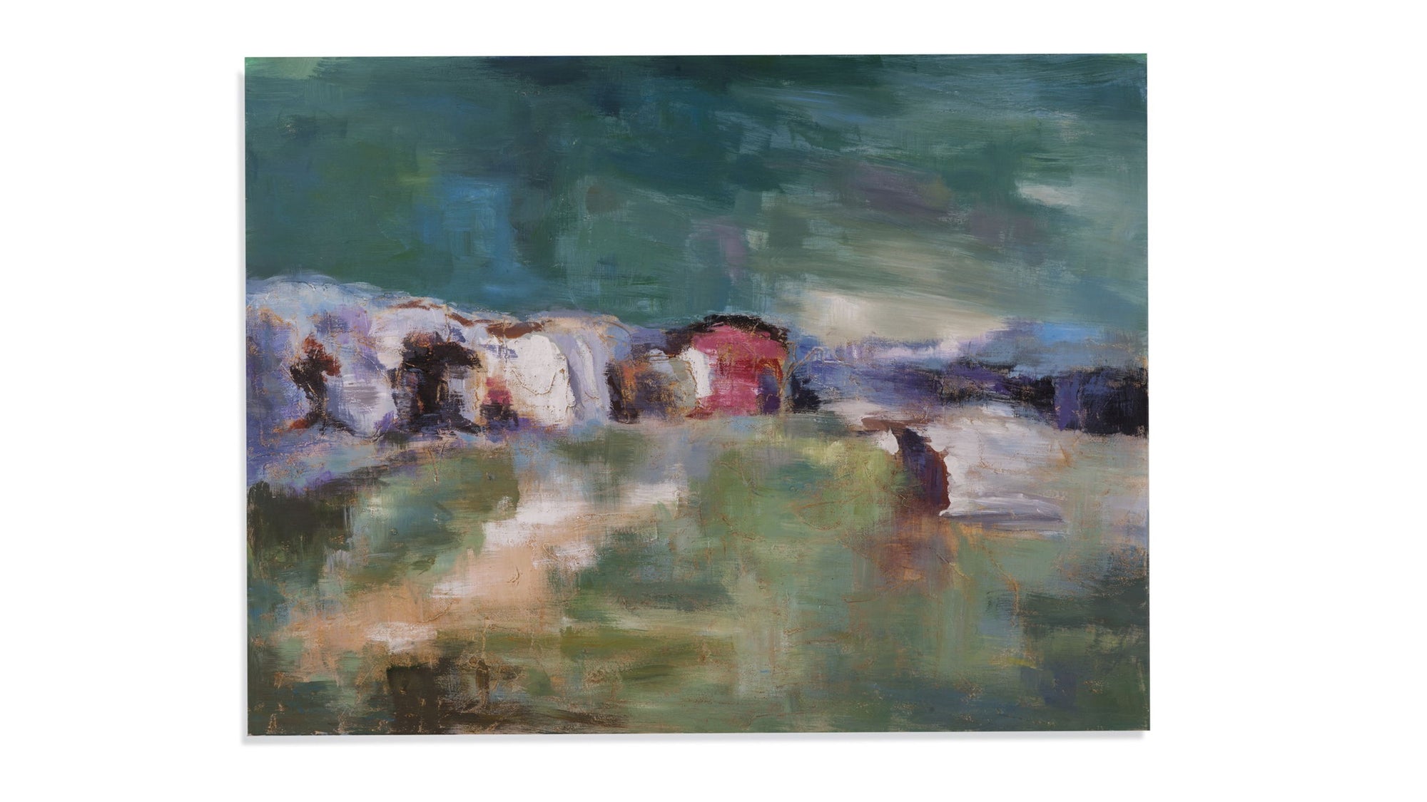 Fields Of Green Canvas Art - Green