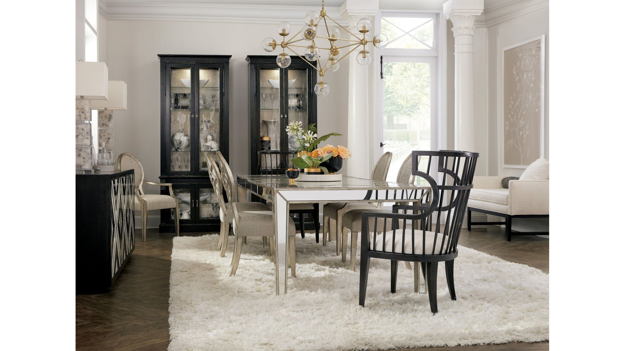 Sanctuary 2 - Couture Host Chair - Beige / Black