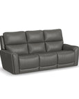 Carter - Power Reclining Sofa With Console & Power Headrests & Lumbar
