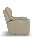 Henry - Power Swivel Gliding Recliner With Power Headrest, Lumbar, Heat & Massage