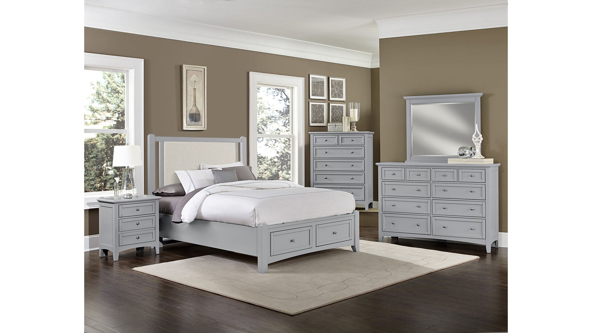 Bonanza - Linen Upholstered Bed With Storage Footboard