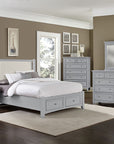 Bonanza - Linen Upholstered Bed With Storage Footboard