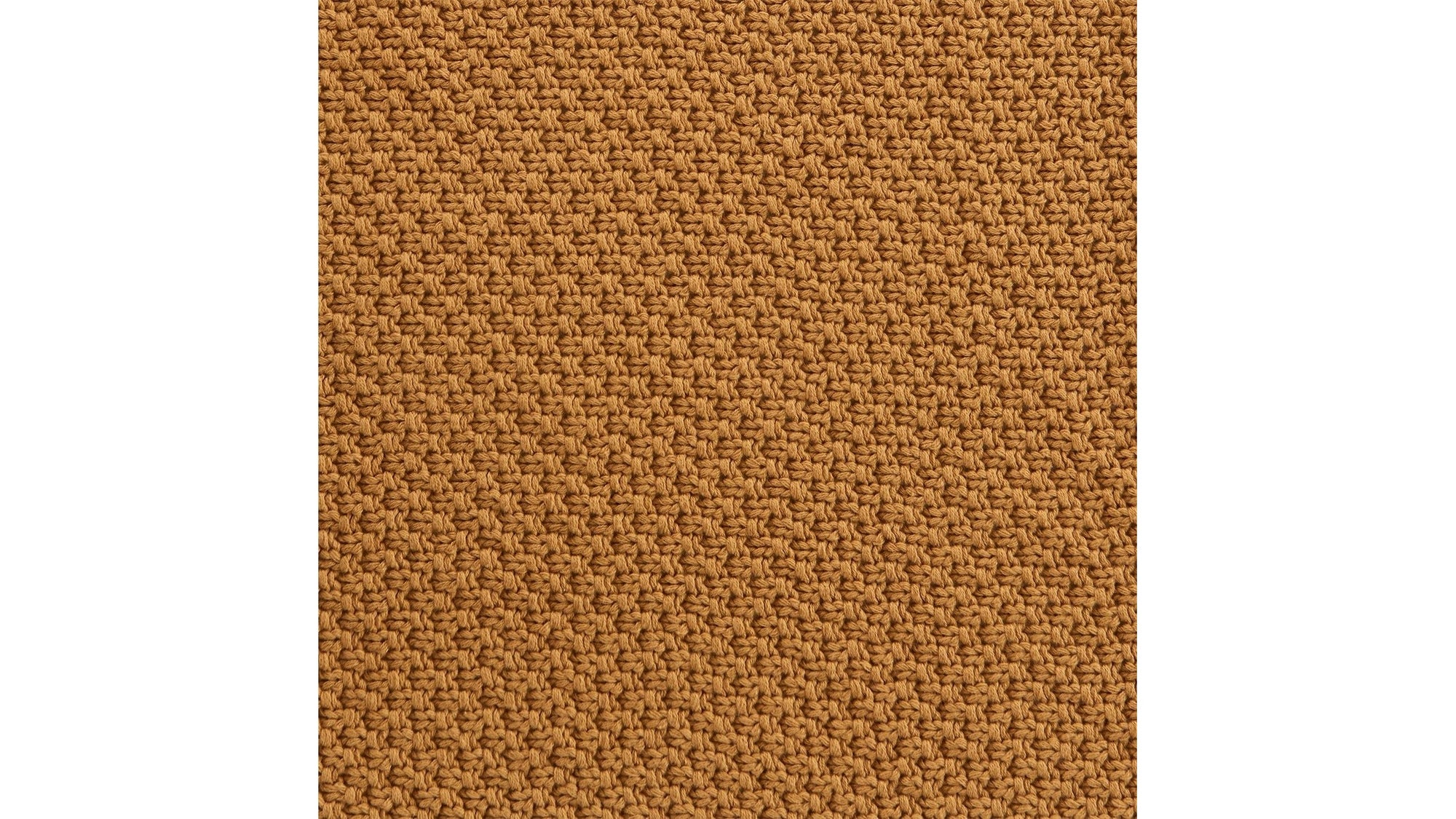 Cotton Knit - Throw Blanket - Tuscan