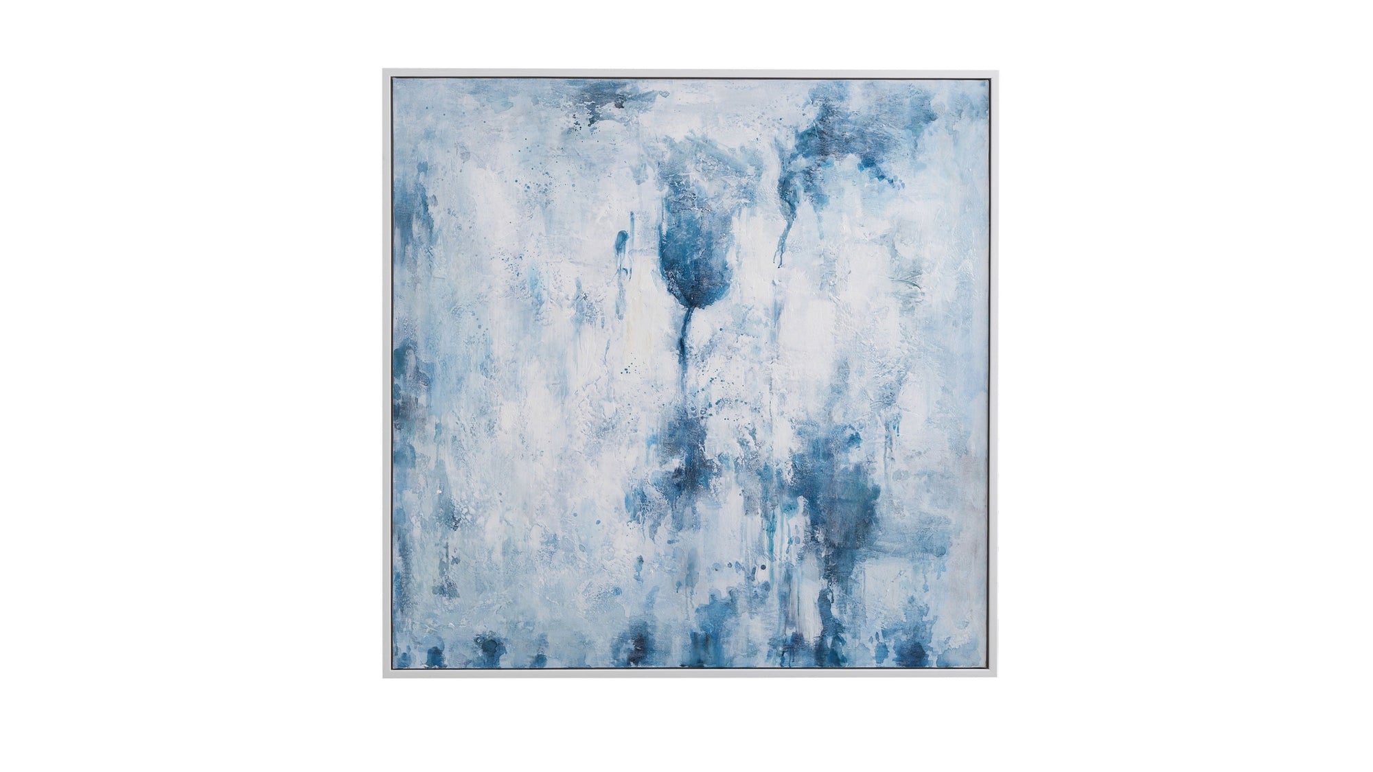 Lake Time Framed Canvas - Blue