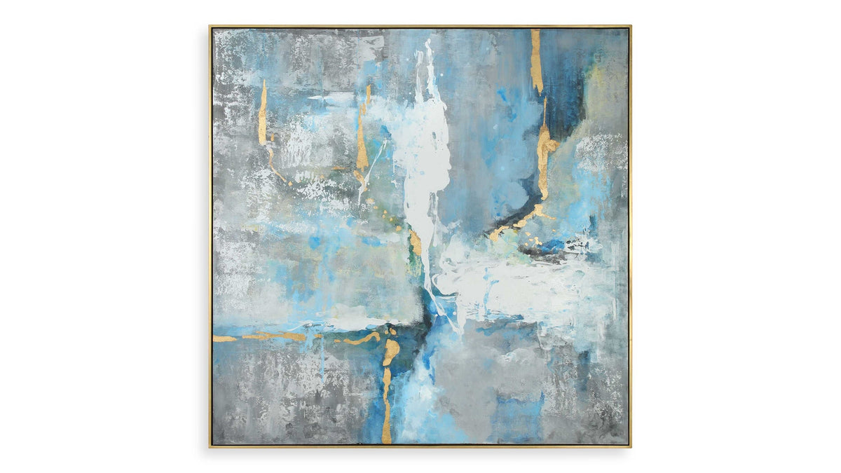 Meditation - Modern Art - Blue