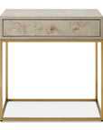 Pembrook - Side Table - Light Washed / Brass
