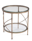 Harrison - Round End Table - Gold