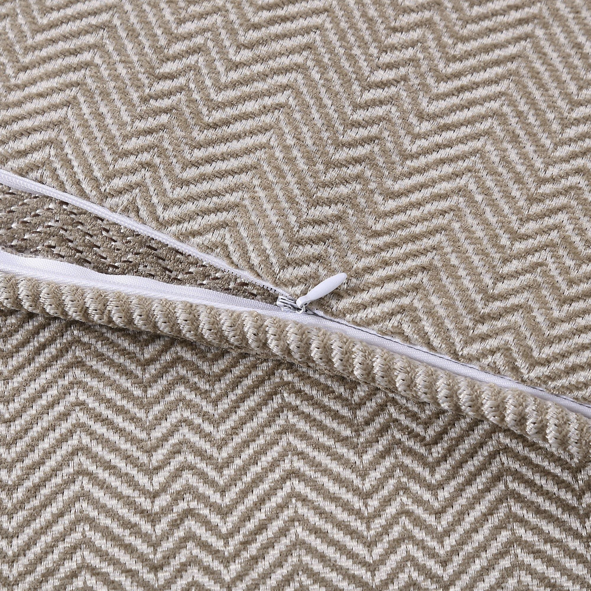 Chenille Herringbone - King Duvet Cover Set (Set of 3) - Sand