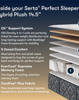 Perfect Sleeper - 14.5" Cascade Bluff Plush Hybrid Mattress