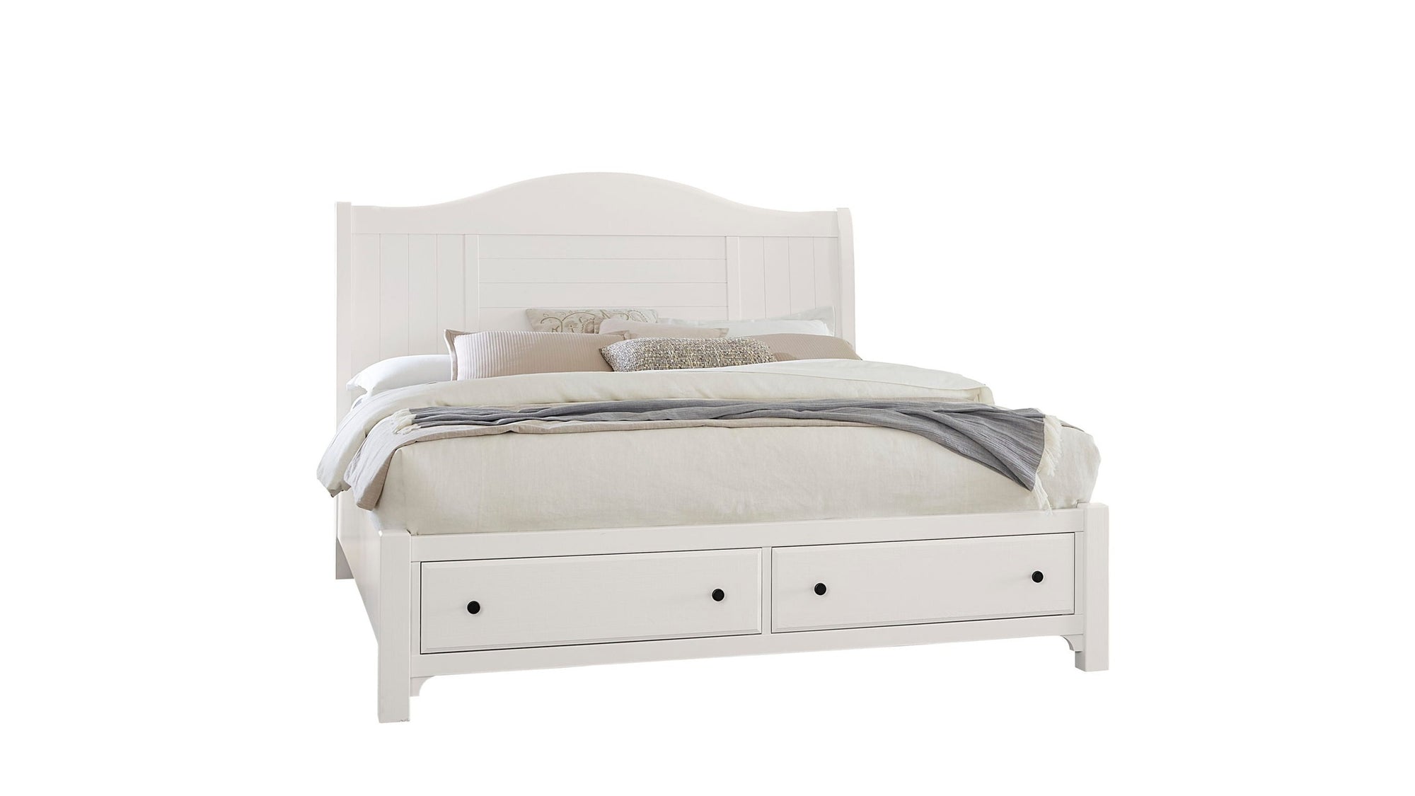 Cool Farmhouse - Sleigh Footboard Storage Bed