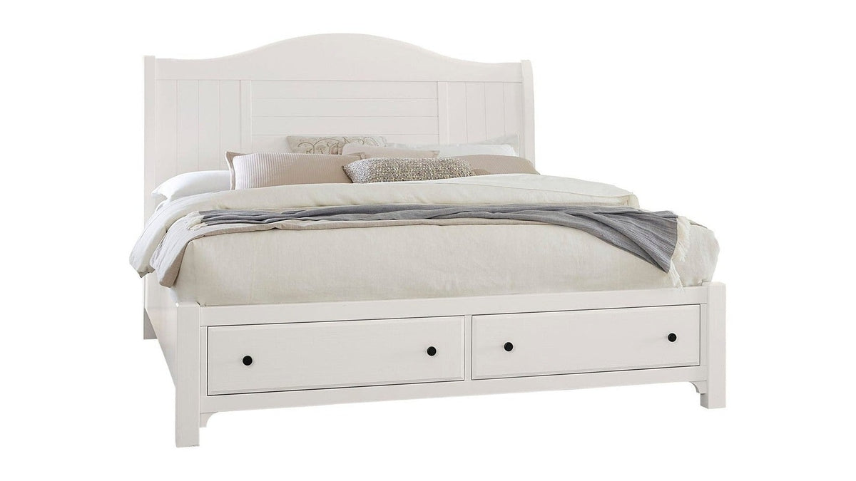 Cool Farmhouse - Sleigh Footboard Storage Bed