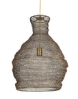 Murmur - Woven Brass 1 Light Pendant - Brass