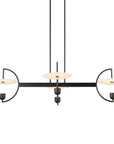 Kyoto - 4 Light Linear LED Chandelier - Black