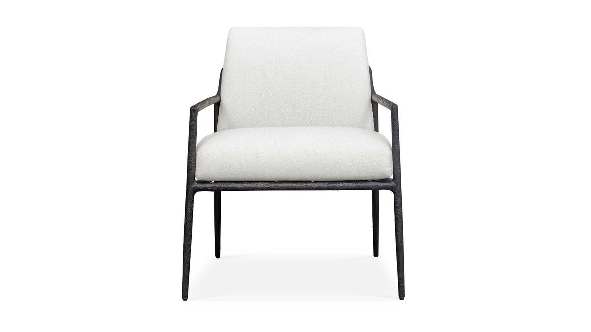 Thayer - Outdoor Upholstered Lounge Chair - Bronze / White