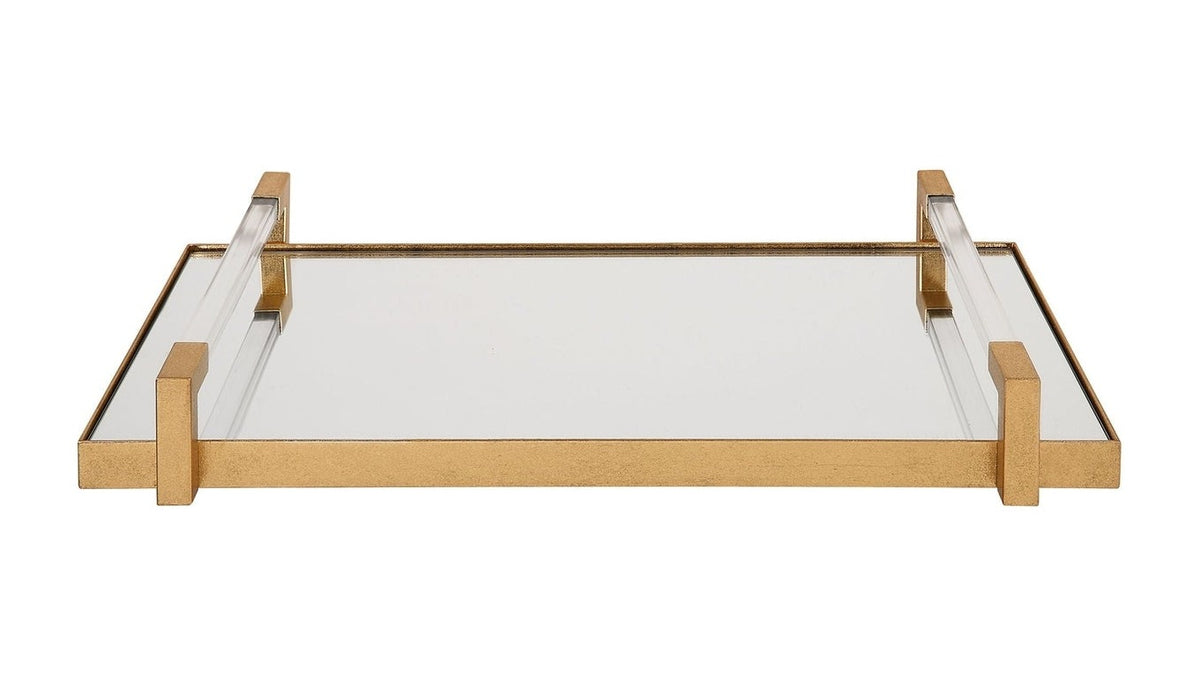 Deki - Mirrored Tray - Gold