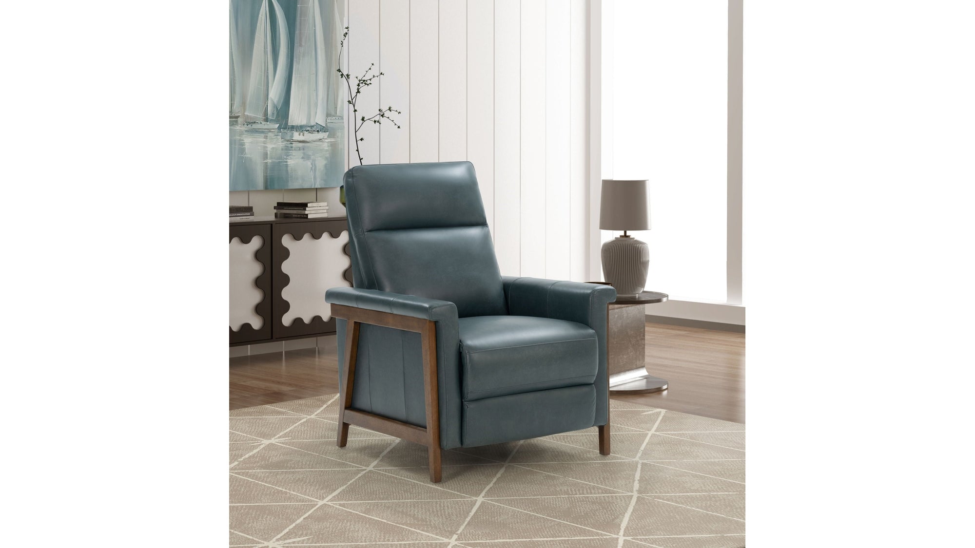 Lewiston B - Push Thru The Arm Recliner