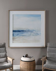 Surf And Sand - Framed Print - Blue