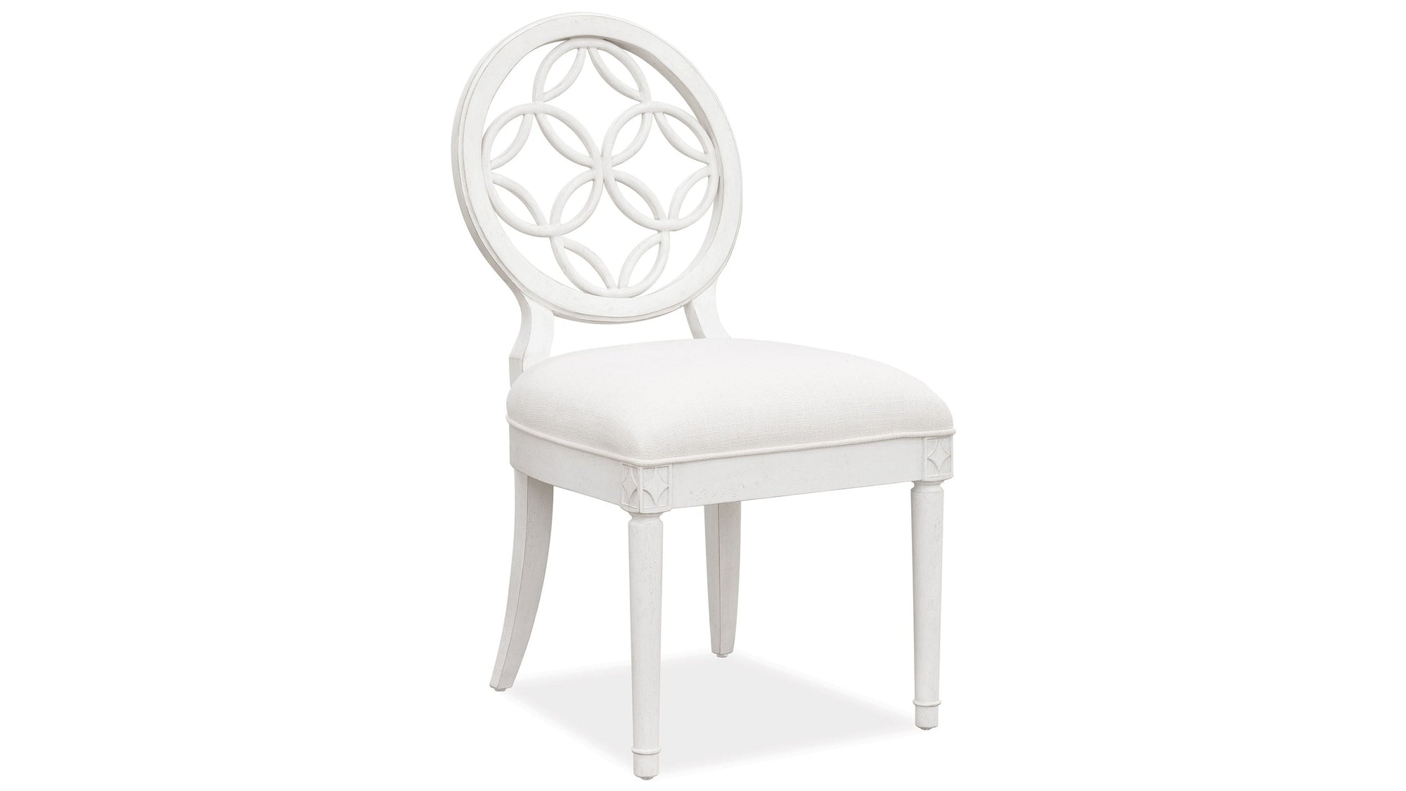 Melange - Brynlee Side Chair - White