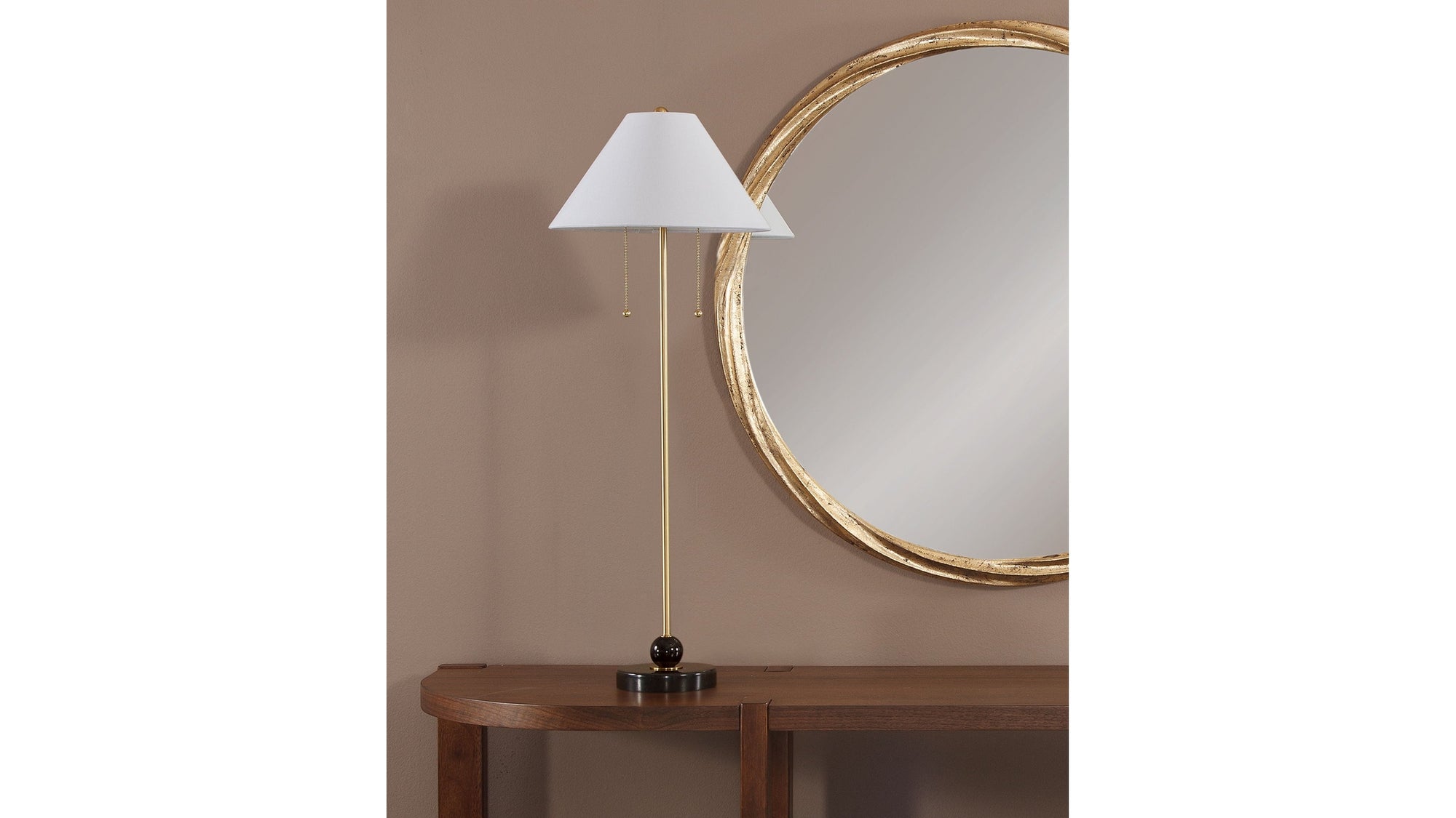 Winfield - Table Lamp - White / Brass