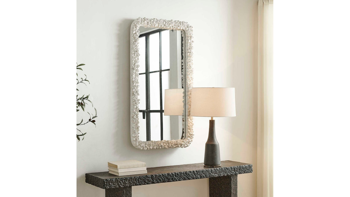 Barnacle - Rectangular Mirror - White