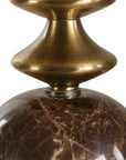 Percy - Marble Buffet Lamp - Brass / Brown