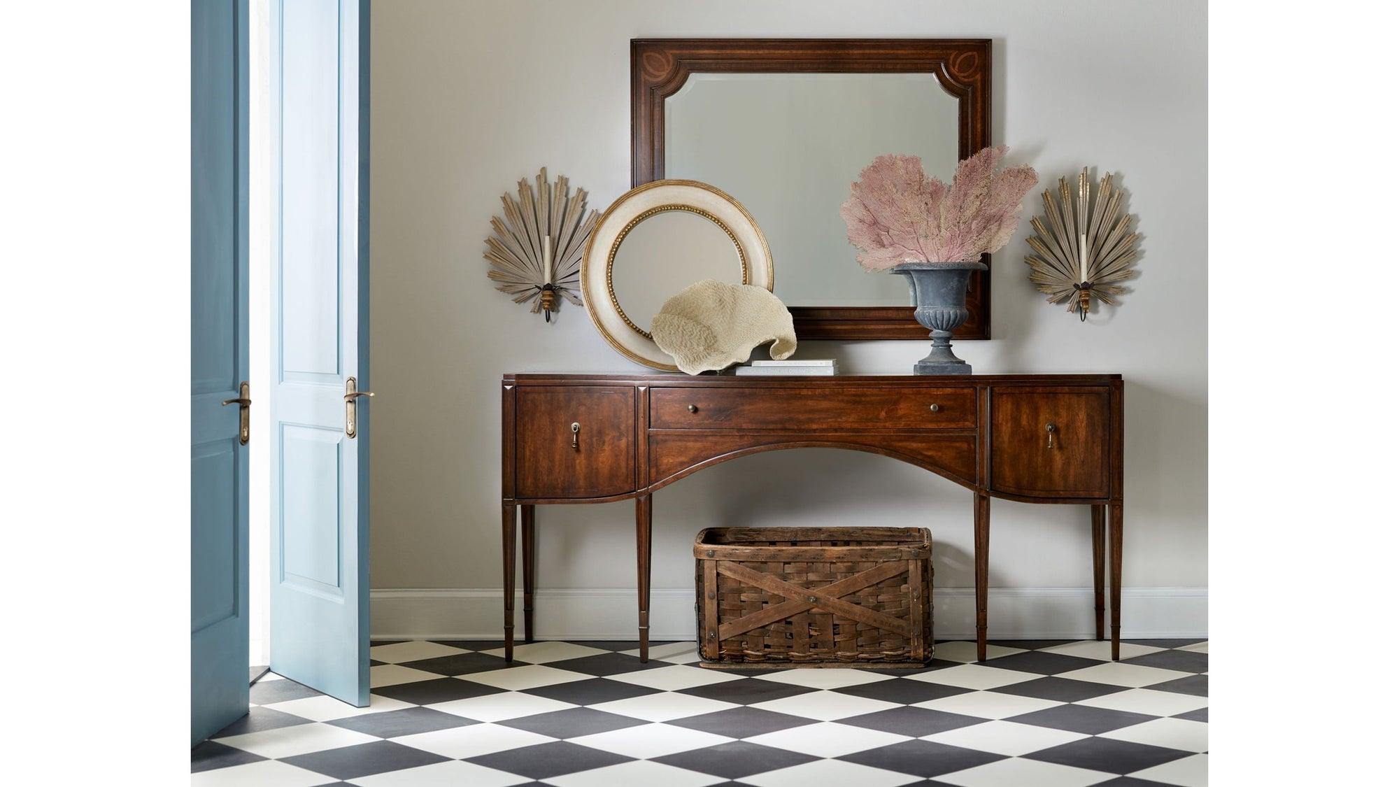 Charleston - Wood Console Table - Dark Brown