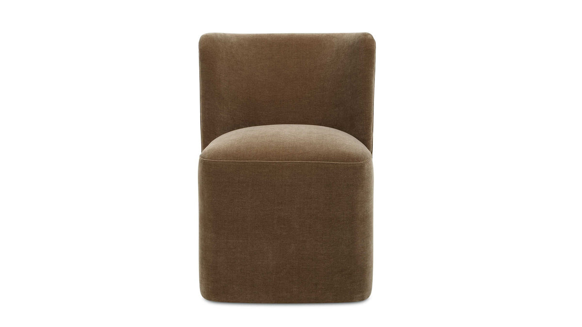 Outlook - Modern Velvet Dining Chair - Brown
