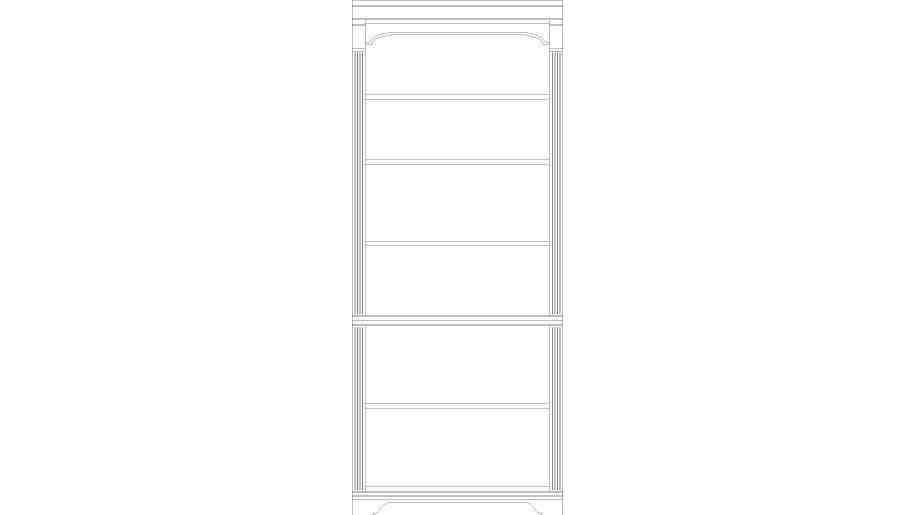 Brookhaven - Tall Bookcase - Dark Brown
